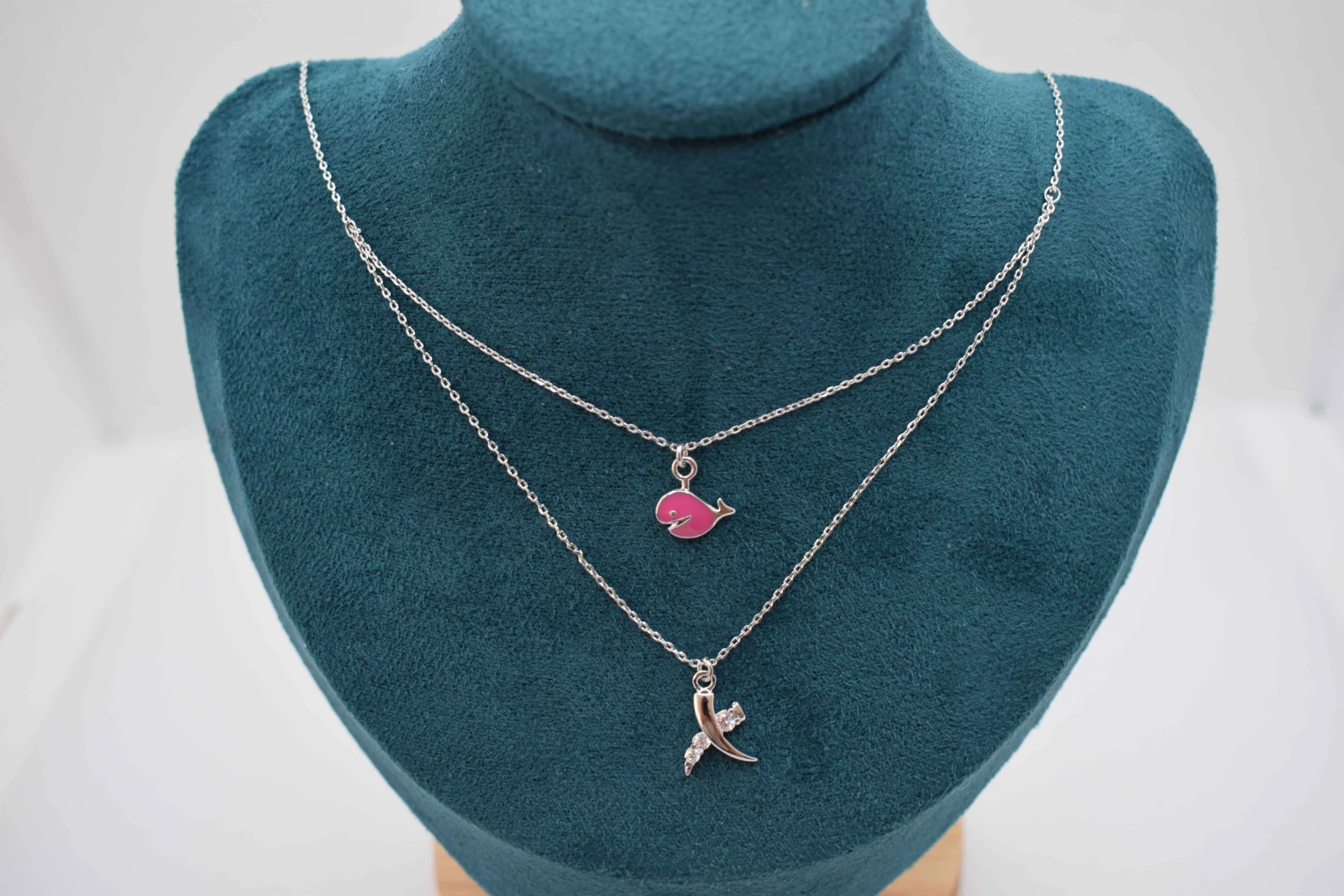 COLLANA PIETRA DUE CATENE 1