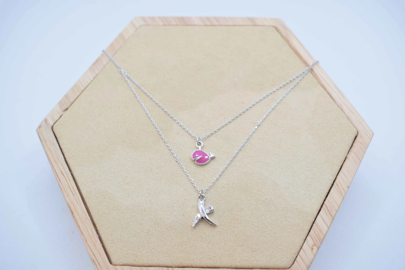 COLLANA PIETRA DUE CATENE 1