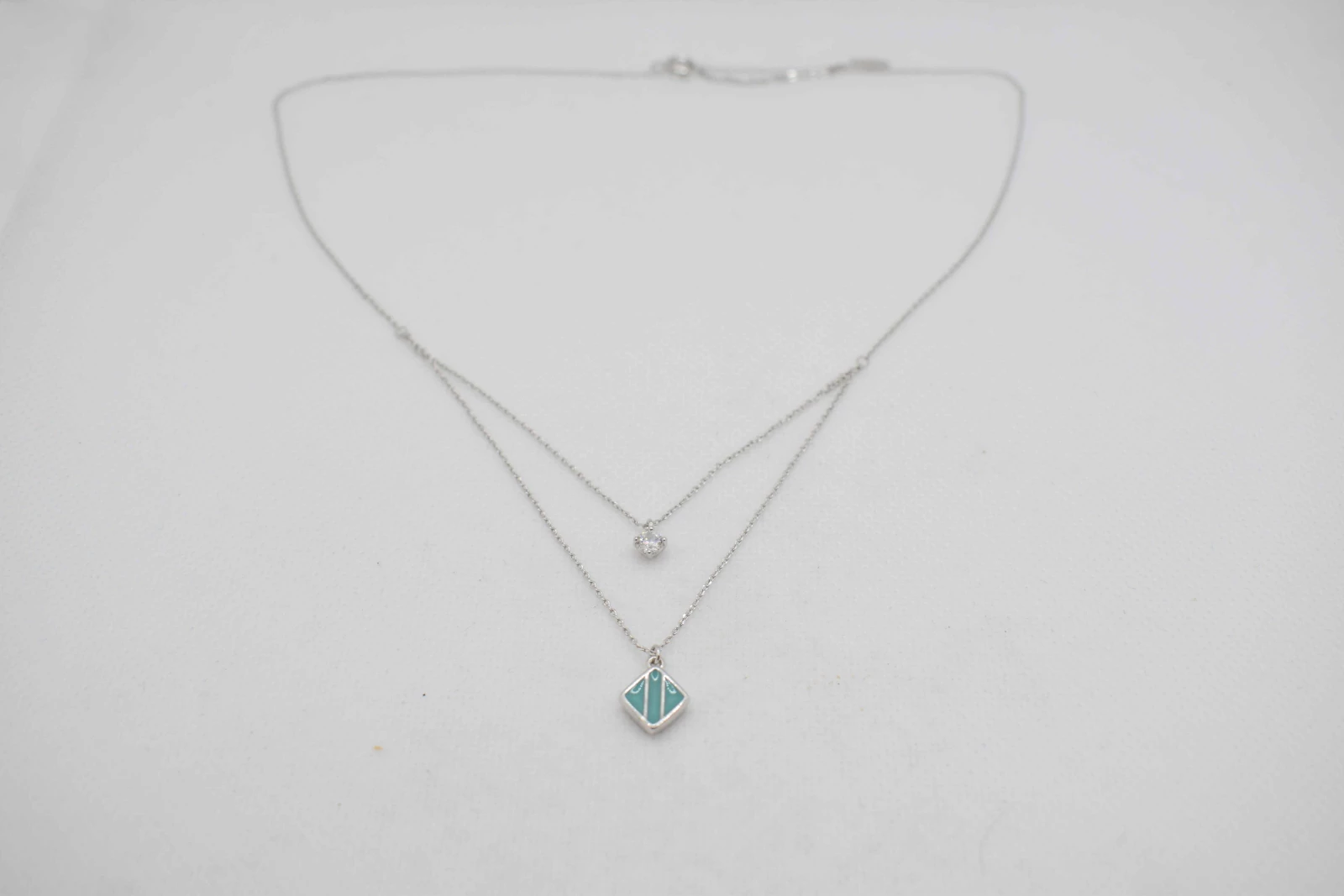 COLLANA PIETRA DUE CATENE 2