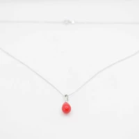 COLLANA PERLA ROSSA