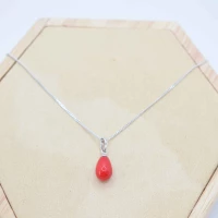 COLLANA PERLA ROSSA