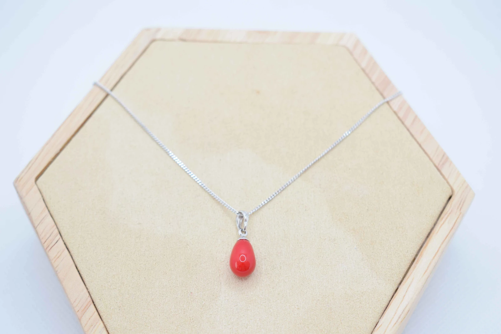 COLLANA PERLA ROSSA