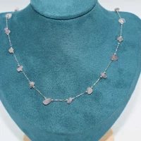 COLLANA PIETRA PICCOLA VIOLA ARGENTO