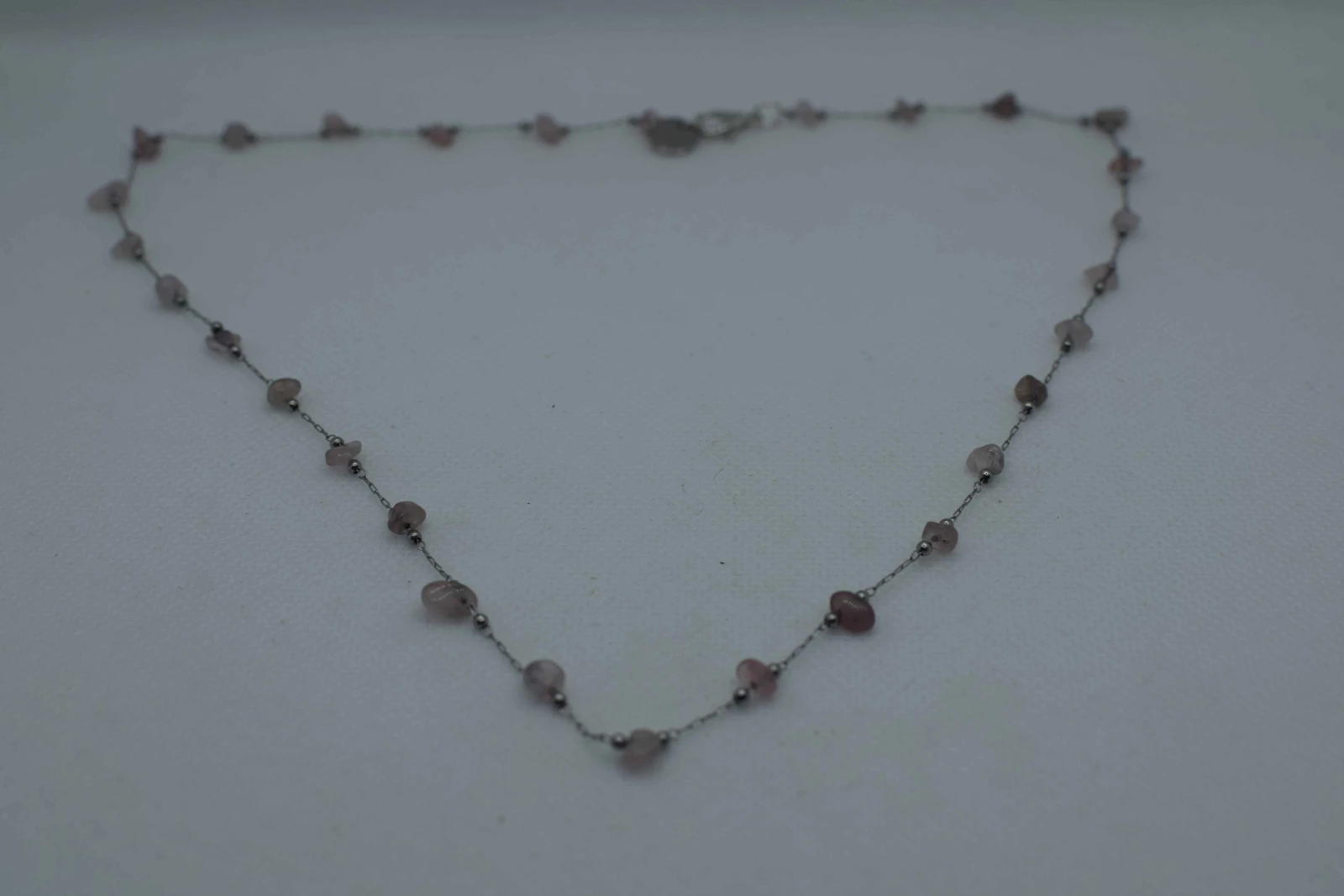 COLLANA PIETRA PICCOLA VIOLA ARGENTO