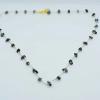 COLLANA PIETRA PICCOLA BLU NOTTE