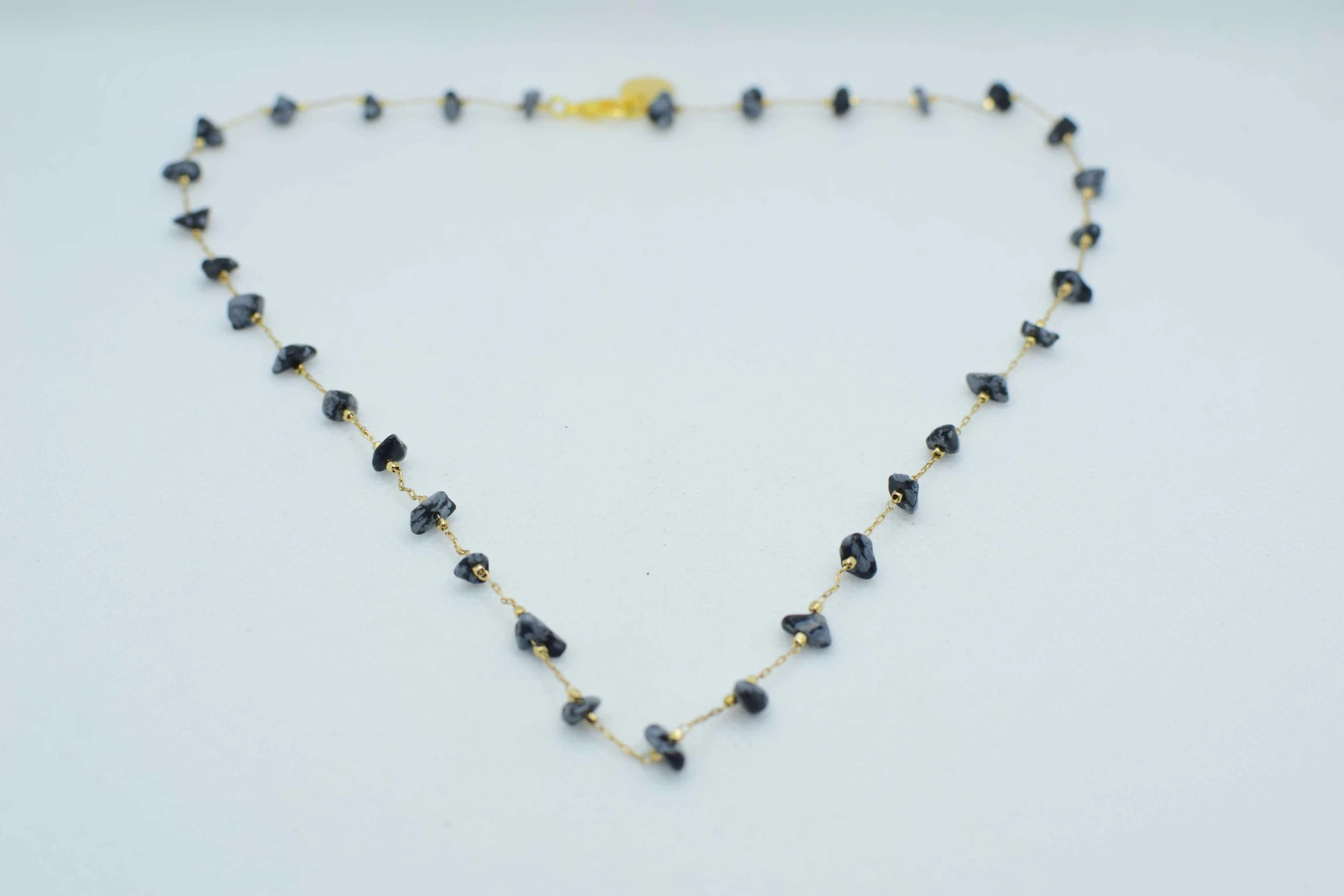 COLLANA PIETRA PICCOLA BLU NOTTE