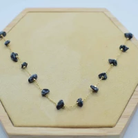 COLLANA PIETRA PICCOLA BLU NOTTE