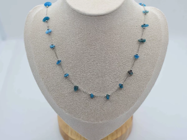 COLLANA PIETRA PICCOLA BLU