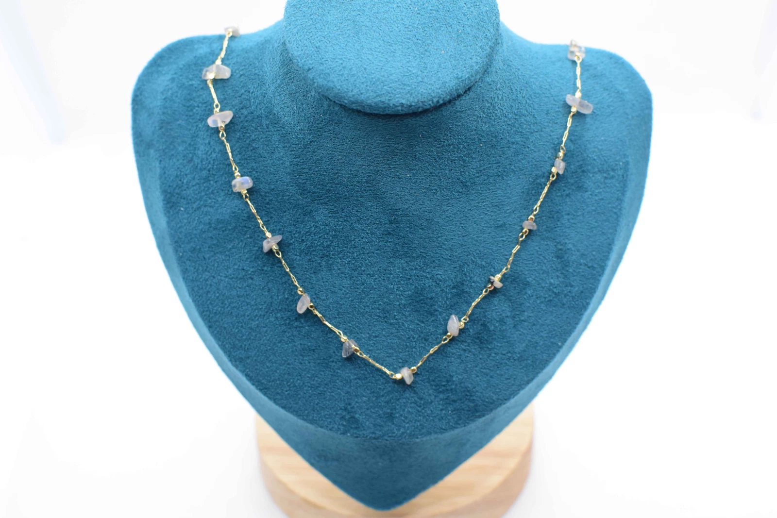COLLANA PIETRA PICCOLA VIOLA CHIARO