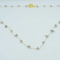 COLLANA PIETRA PICCOLA VIOLA CHIARO