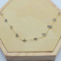 COLLANA PIETRA PICCOLA VIOLA CHIARO
