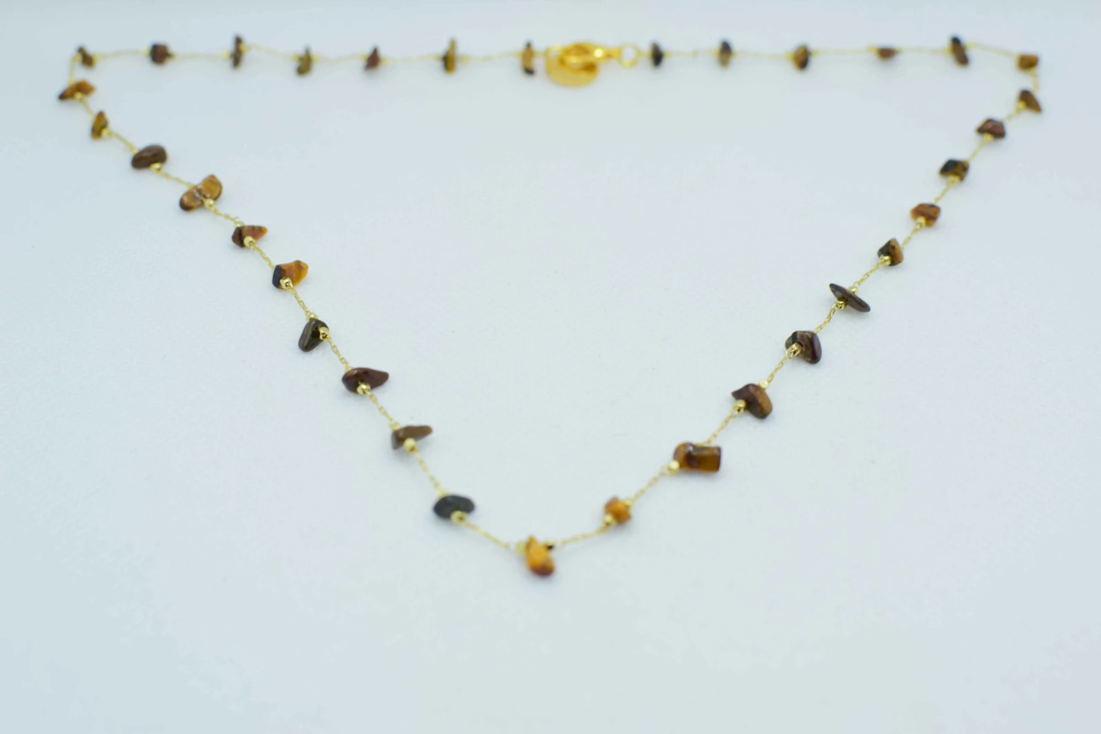 COLLANA PIETRA PICCOLA MARRONE