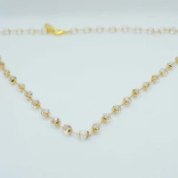COLLANA PERLE BIANCHE CON COPRIPERLE