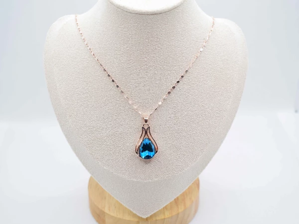 COLLANA GEMMA BLU