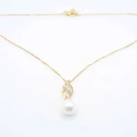 COLLANA MONOPERLA STRASS