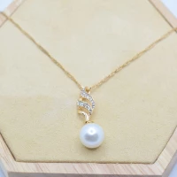 COLLANA MONOPERLA STRASS
