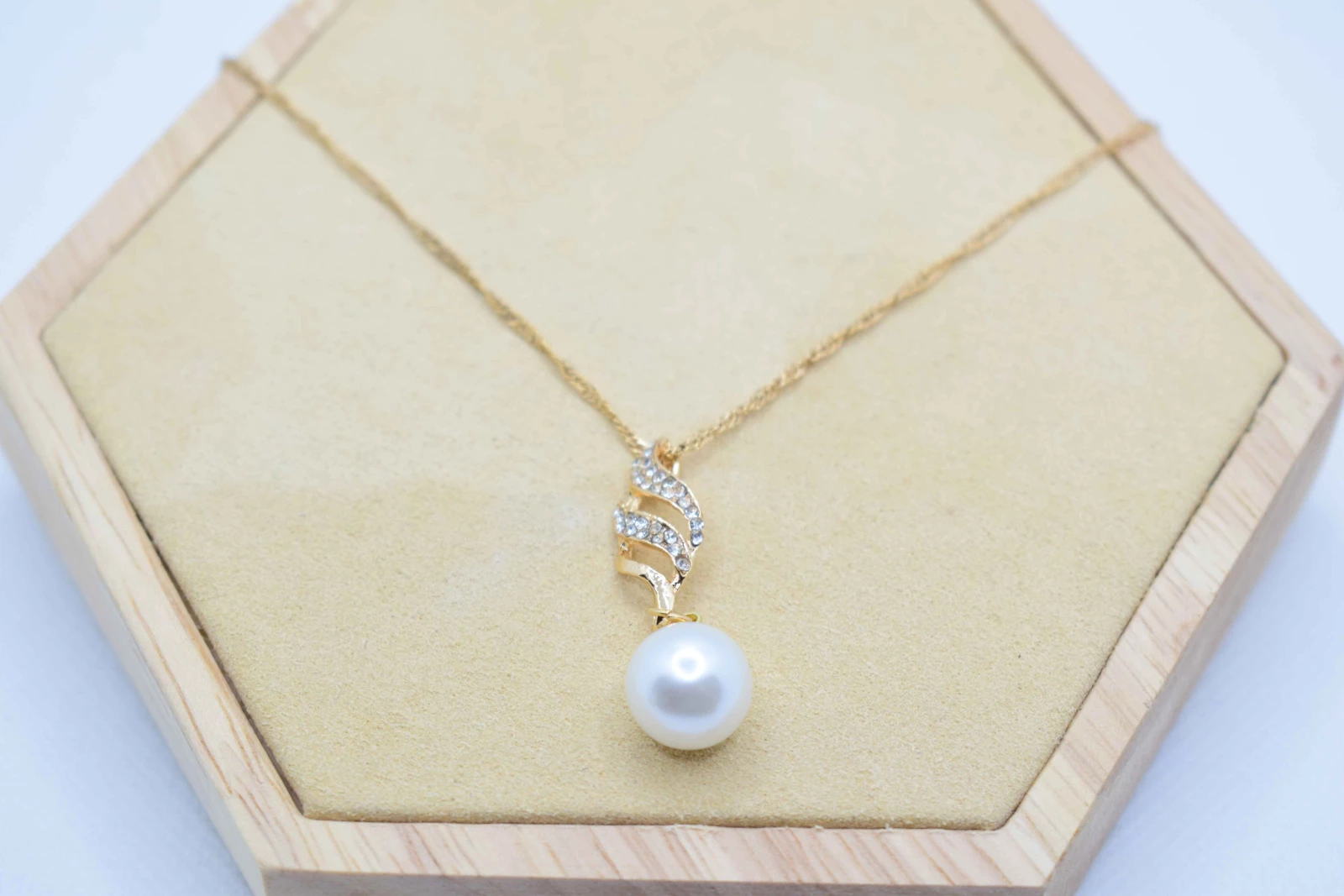 COLLANA MONOPERLA STRASS