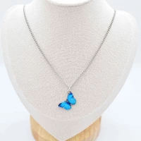 COLLANA FARFALLA BLU