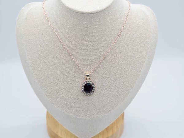 COLLANA PIETRA NERA STRASS