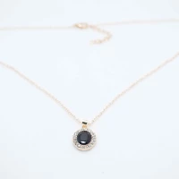 COLLANA PIETRA NERA STRASS