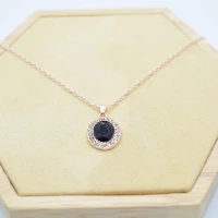 COLLANA PIETRA NERA STRASS