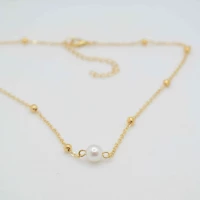 COLLANA MONOPERLA ORO