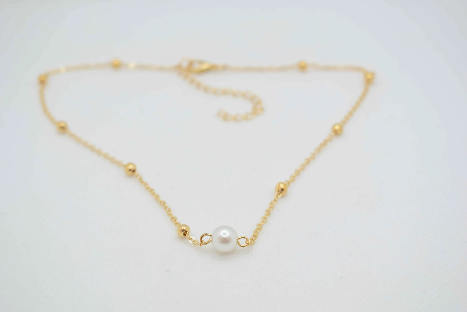 COLLANA MONOPERLA ORO
