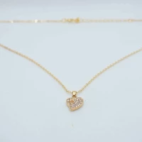 COLLANA CUORE STRASS ORO