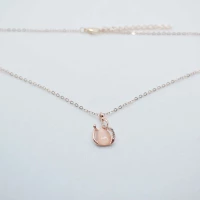 COLLANA PIETRA ROSA STRASS