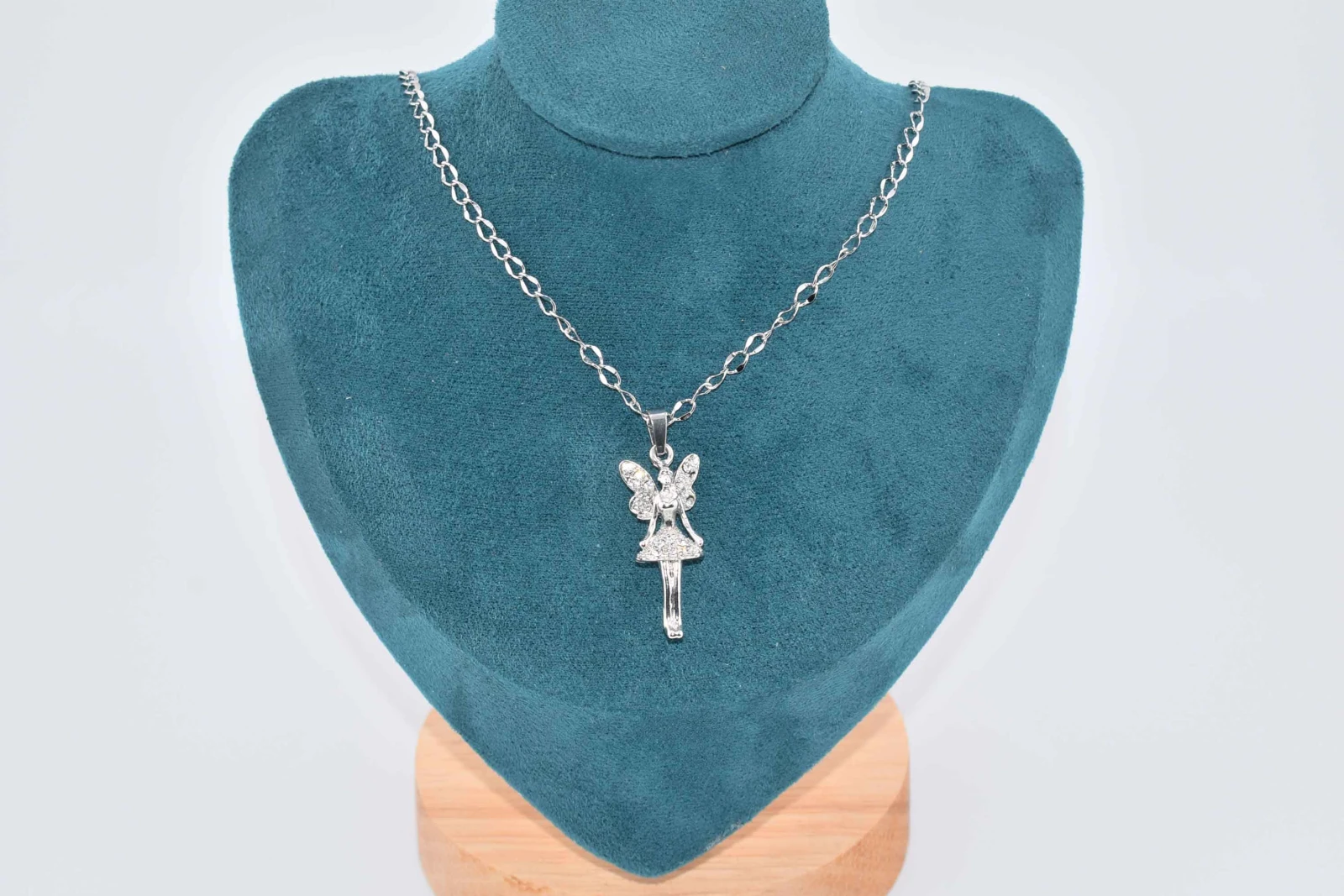 COLLANA FATA GRANDE STRASS ARGENTO