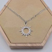 COLLANA SOLE GRANDE ARGENTO