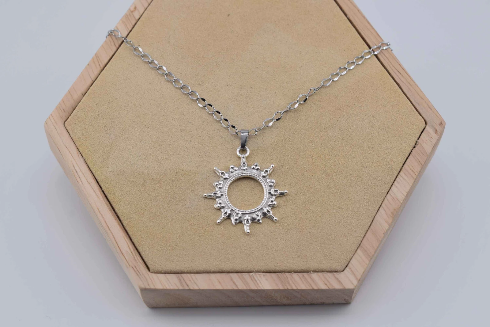COLLANA SOLE GRANDE ARGENTO