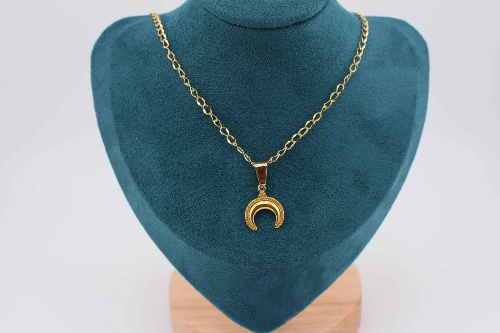 COLLANA CORNO MEZZO CERCHIO ORO