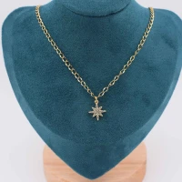 COLLANA STELLA COMETA STRASS ORO