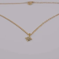 COLLANA STELLA COMETA STRASS ORO