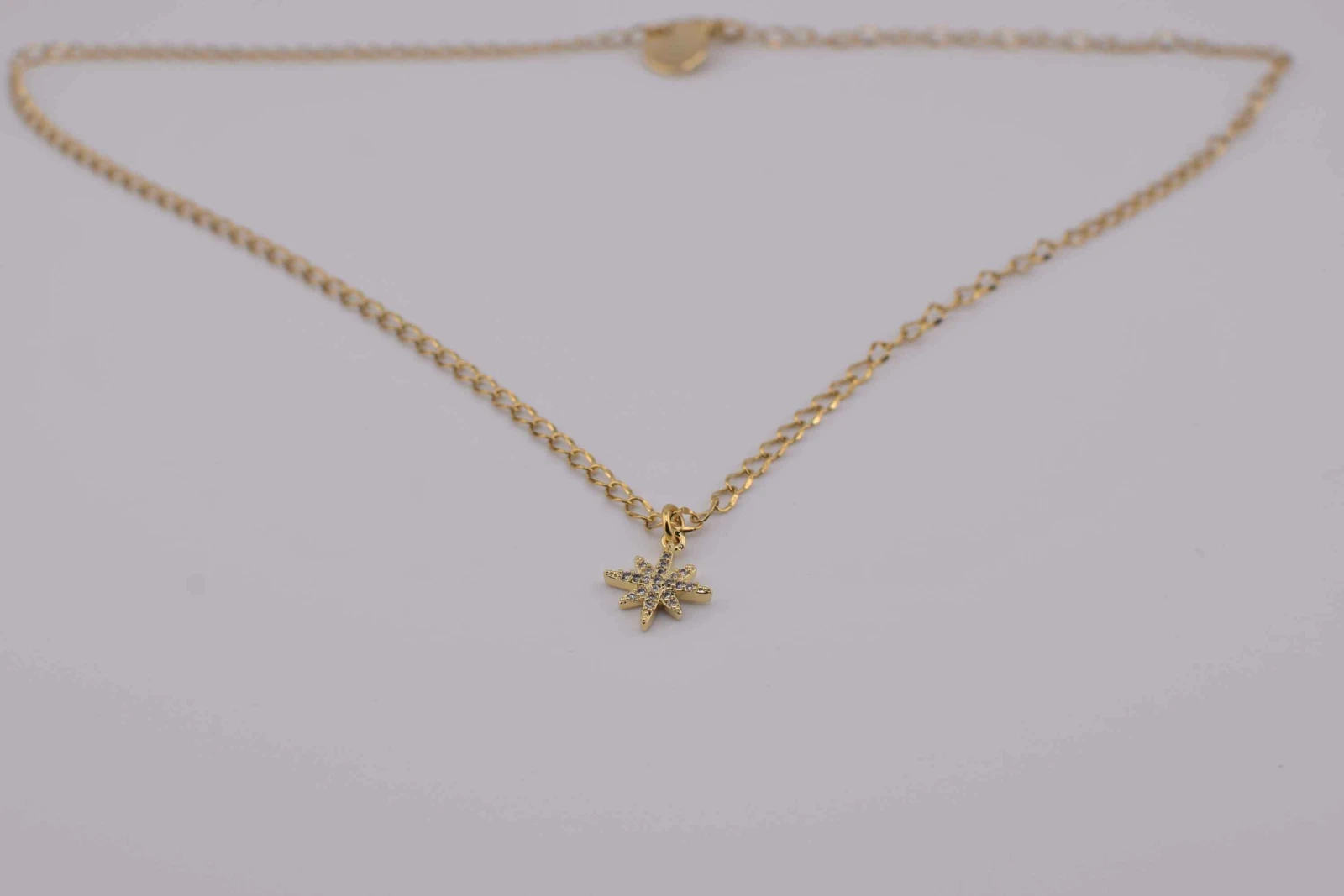 COLLANA STELLA COMETA STRASS ORO