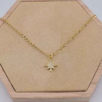 COLLANA STELLA COMETA STRASS ORO