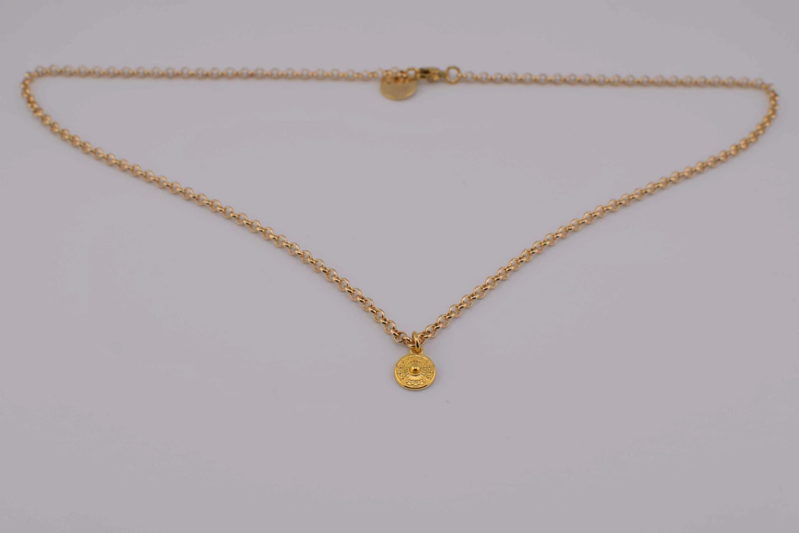 COLLANA CIONDOLO ROTONDO ORO