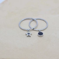 DOPPIO ANELLO ARGENTO CON STELLA