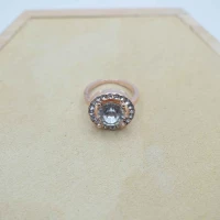 ANELLO ORO ROSA BRILLANTE STRASS