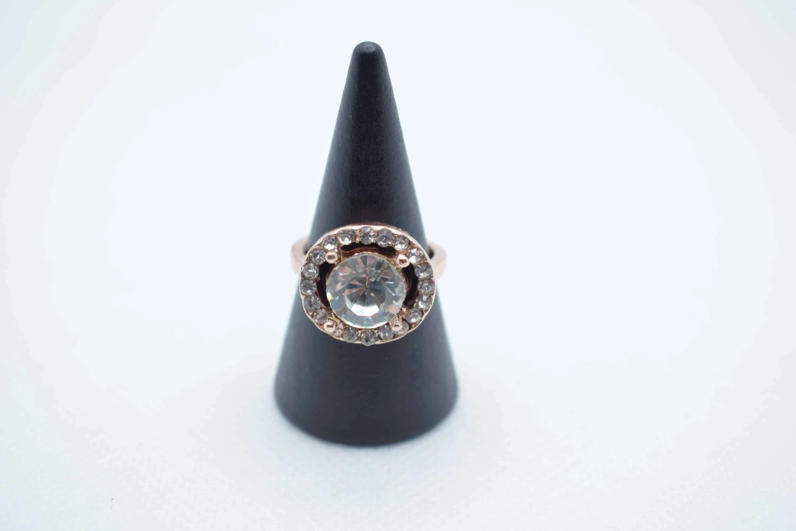 ANELLO ORO ROSA BRILLANTE STRASS