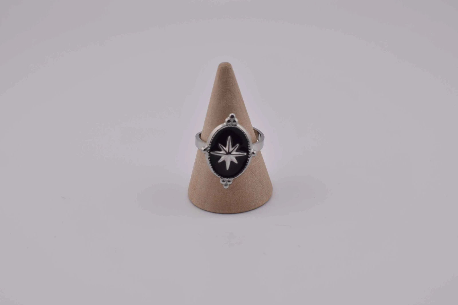ANELLO STELLA COMETA OVALE ARGENTO