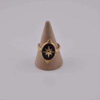 ANELLO STELLA COMETA OVALE ORO