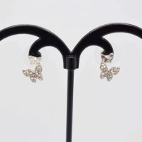 ORECCHINI FARFALLA STRASS