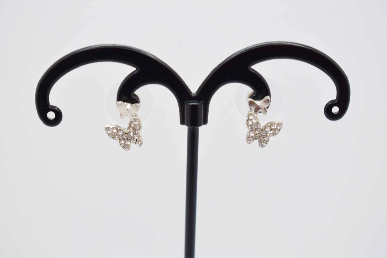 ORECCHINI FARFALLA STRASS