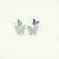 ORECCHINI FARFALLA STRASS