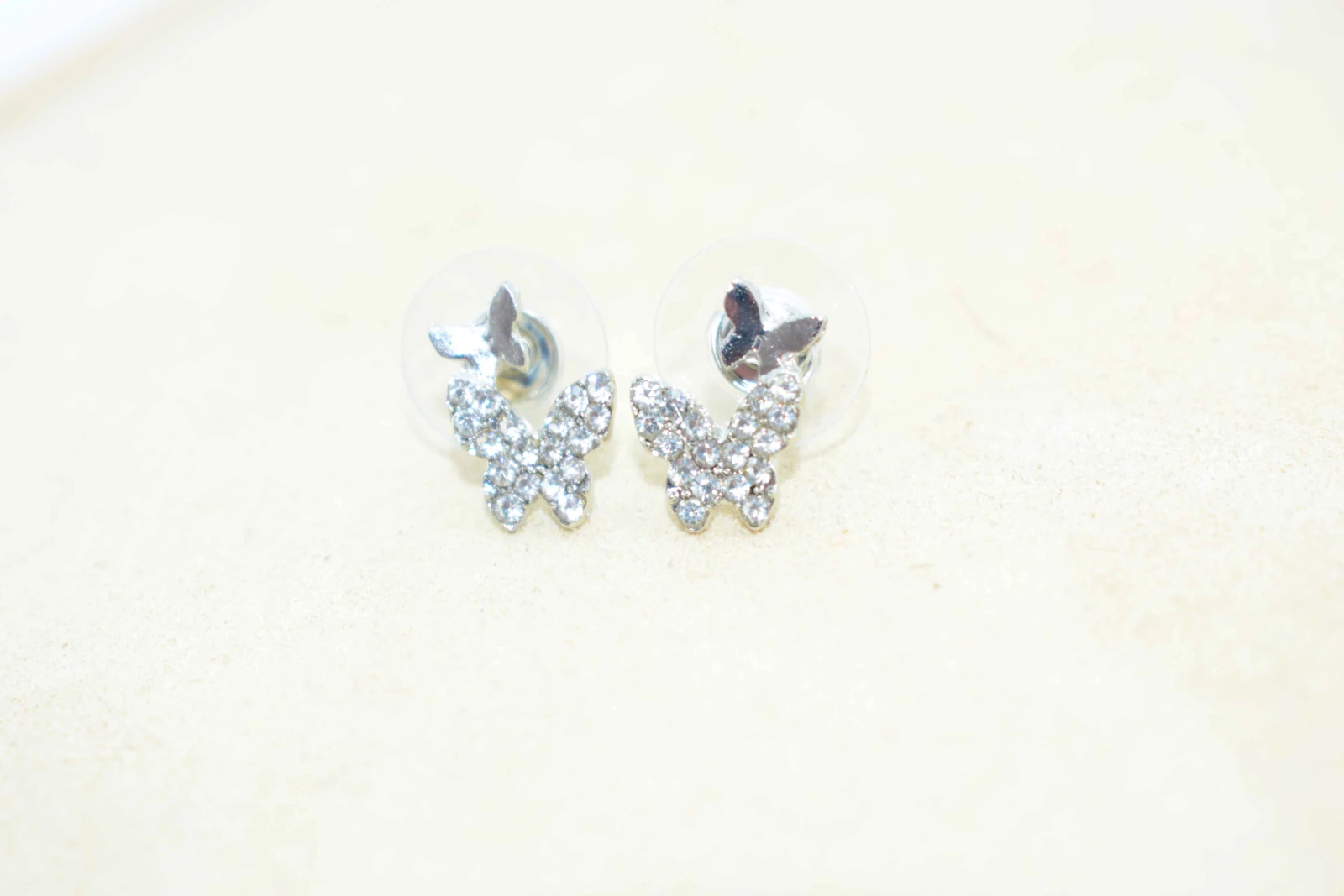 ORECCHINI FARFALLA STRASS