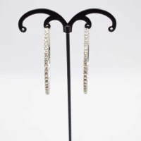 ORECCHINI A CERCHIO ARGENTO STRASS 2