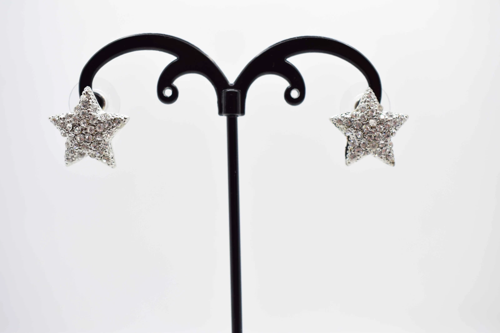 ORECCHINI STELLA ARGENTO STRASS