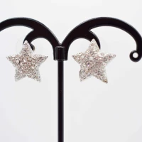 ORECCHINI STELLA ARGENTO STRASS